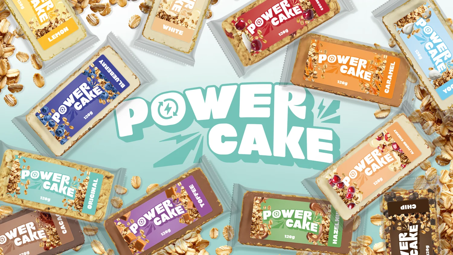 POWER CAKE Haferriegel in verschiedenen Sorten